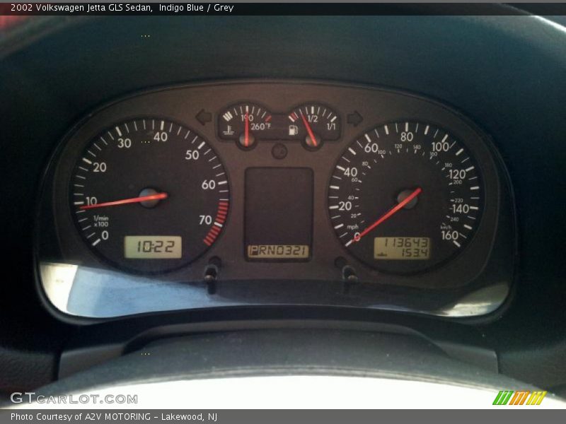 Indigo Blue / Grey 2002 Volkswagen Jetta GLS Sedan