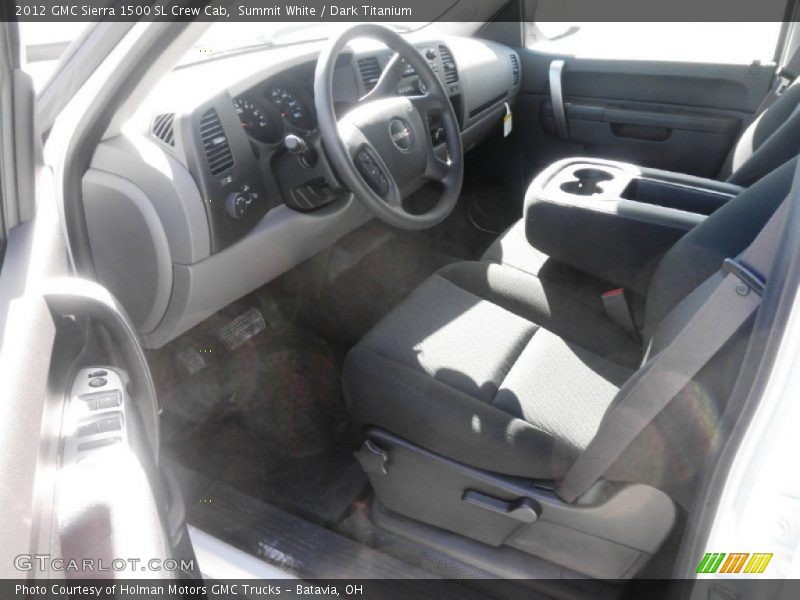 Summit White / Dark Titanium 2012 GMC Sierra 1500 SL Crew Cab