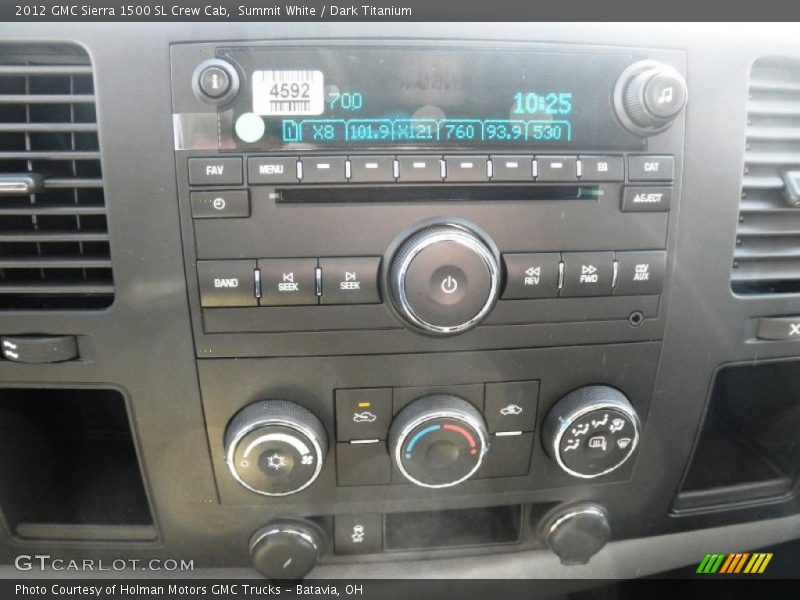 Summit White / Dark Titanium 2012 GMC Sierra 1500 SL Crew Cab