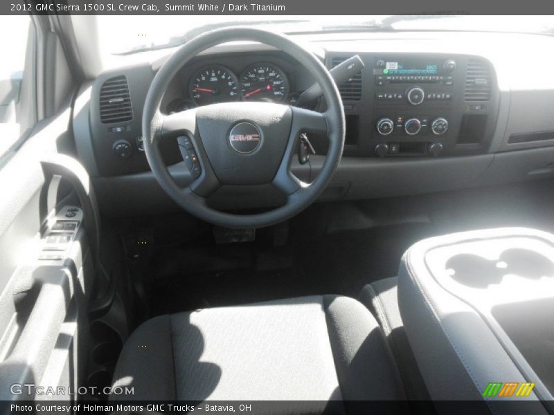 Summit White / Dark Titanium 2012 GMC Sierra 1500 SL Crew Cab