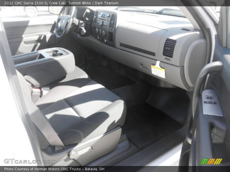 Summit White / Dark Titanium 2012 GMC Sierra 1500 SL Crew Cab