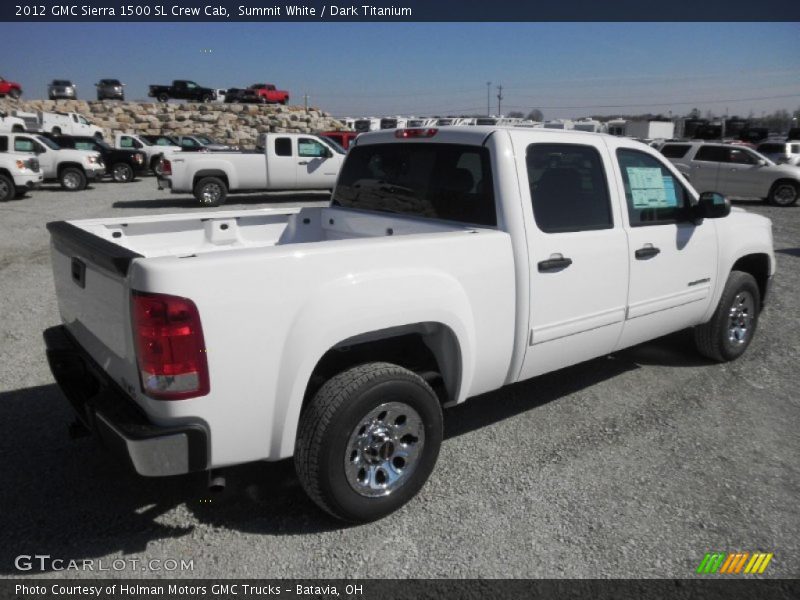 Summit White / Dark Titanium 2012 GMC Sierra 1500 SL Crew Cab