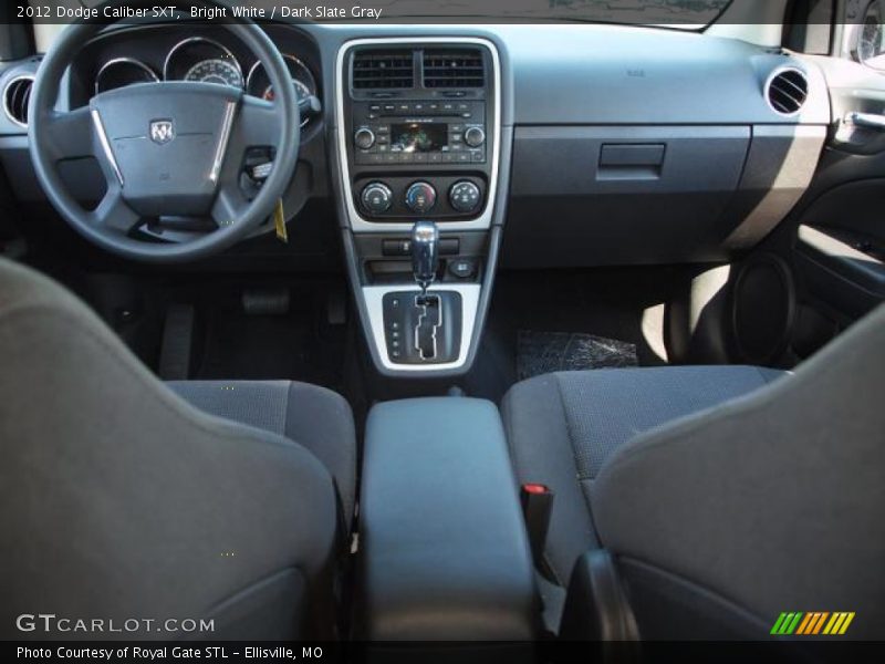 Bright White / Dark Slate Gray 2012 Dodge Caliber SXT