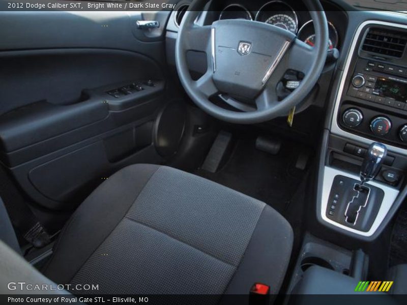 Bright White / Dark Slate Gray 2012 Dodge Caliber SXT