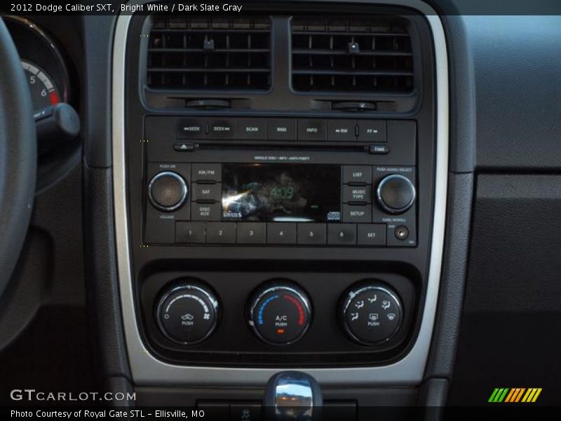 Bright White / Dark Slate Gray 2012 Dodge Caliber SXT