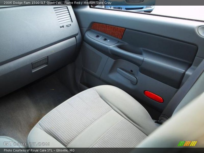 Flame Red / Medium Slate Gray 2006 Dodge Ram 1500 SLT Quad Cab