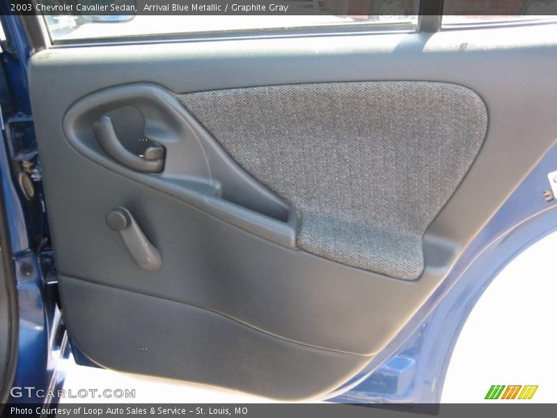 Arrival Blue Metallic / Graphite Gray 2003 Chevrolet Cavalier Sedan