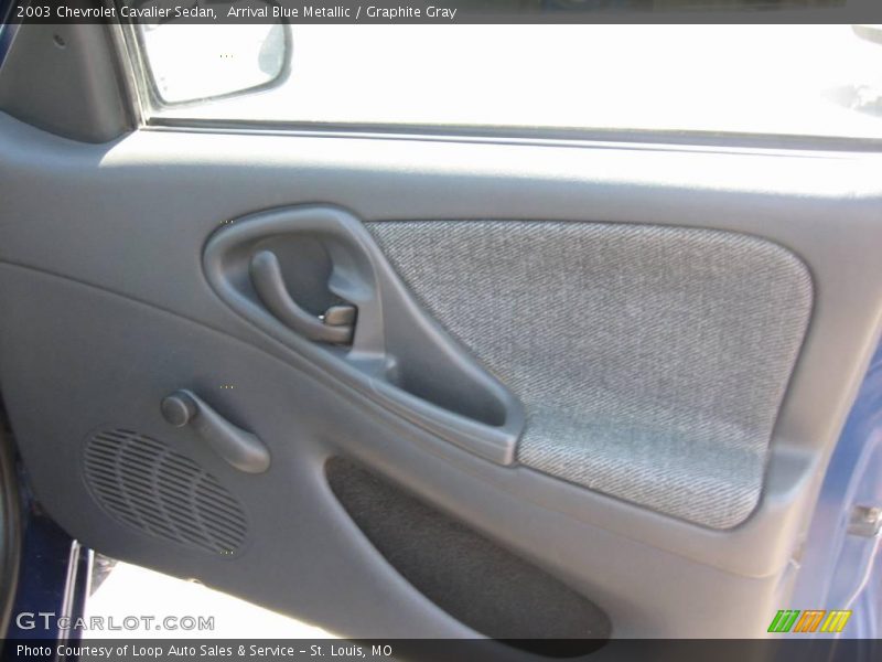 Arrival Blue Metallic / Graphite Gray 2003 Chevrolet Cavalier Sedan