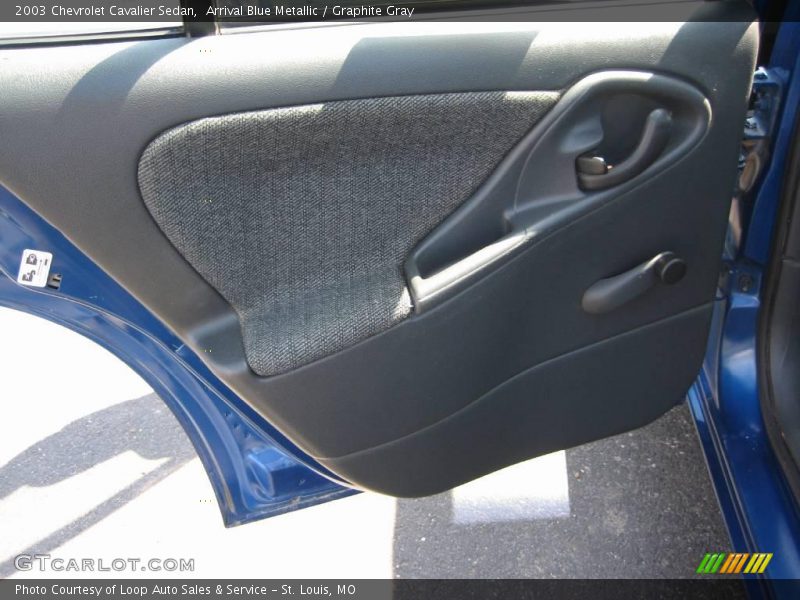 Arrival Blue Metallic / Graphite Gray 2003 Chevrolet Cavalier Sedan