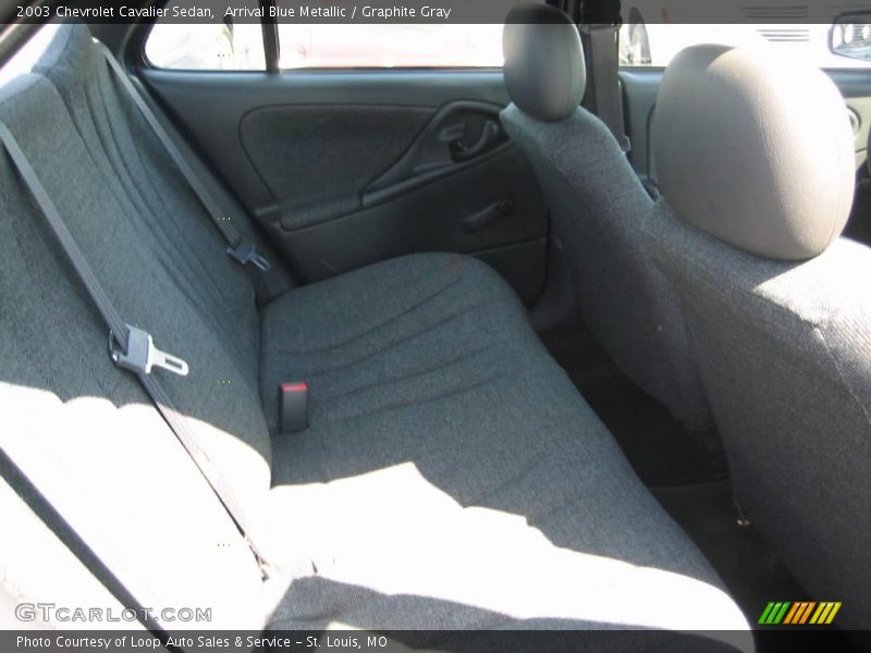 Arrival Blue Metallic / Graphite Gray 2003 Chevrolet Cavalier Sedan