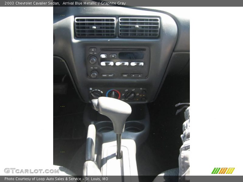 Arrival Blue Metallic / Graphite Gray 2003 Chevrolet Cavalier Sedan