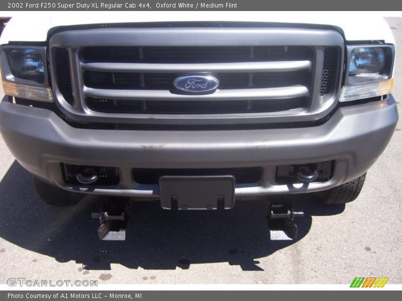 Oxford White / Medium Flint 2002 Ford F250 Super Duty XL Regular Cab 4x4