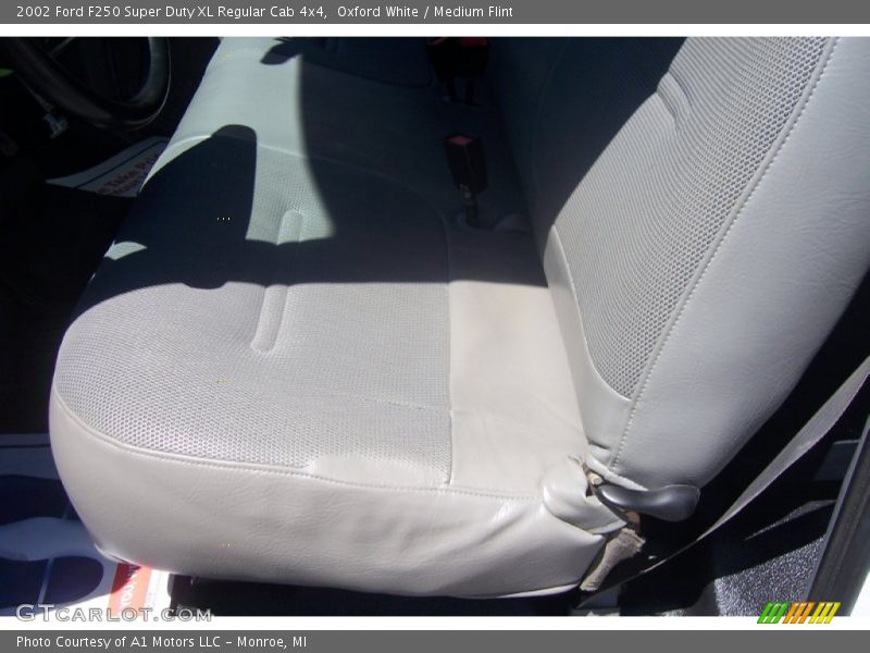 Oxford White / Medium Flint 2002 Ford F250 Super Duty XL Regular Cab 4x4