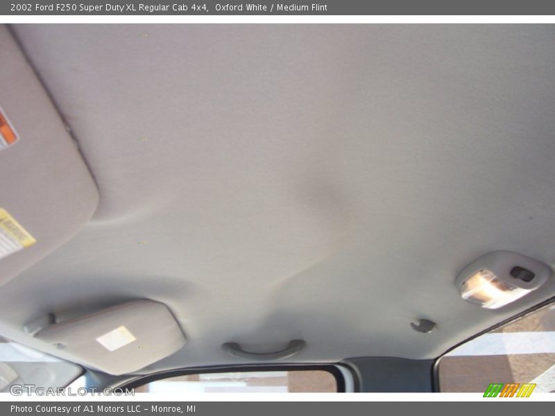 Oxford White / Medium Flint 2002 Ford F250 Super Duty XL Regular Cab 4x4