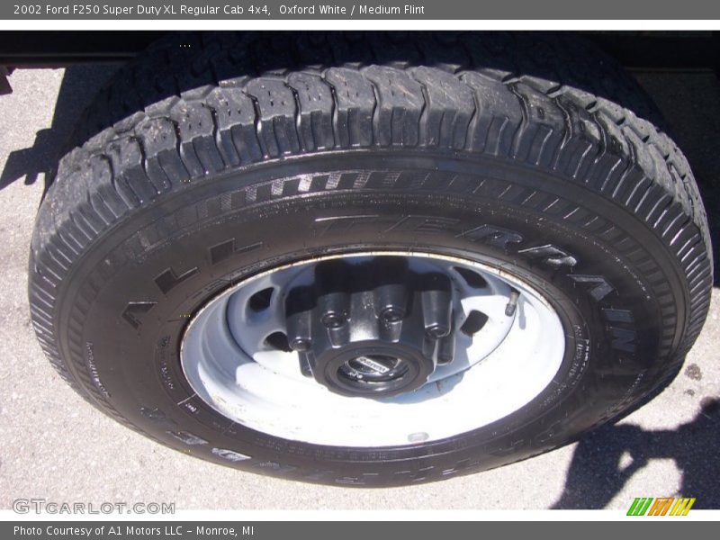 Oxford White / Medium Flint 2002 Ford F250 Super Duty XL Regular Cab 4x4