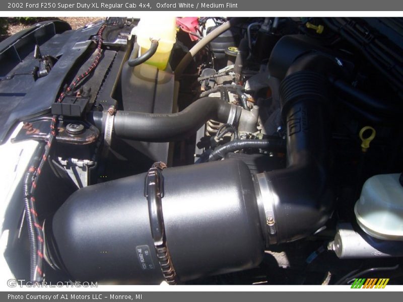 Oxford White / Medium Flint 2002 Ford F250 Super Duty XL Regular Cab 4x4