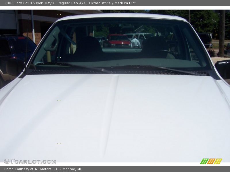 Oxford White / Medium Flint 2002 Ford F250 Super Duty XL Regular Cab 4x4