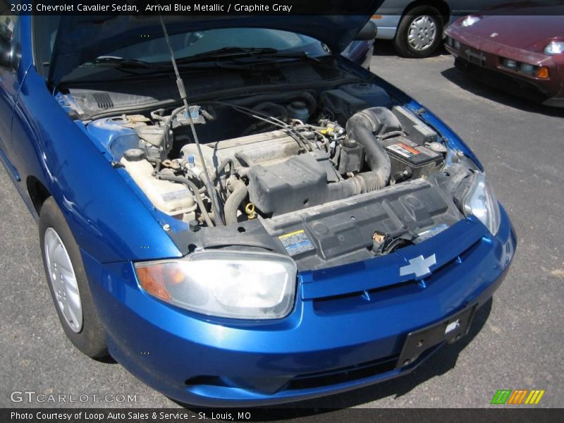 Arrival Blue Metallic / Graphite Gray 2003 Chevrolet Cavalier Sedan