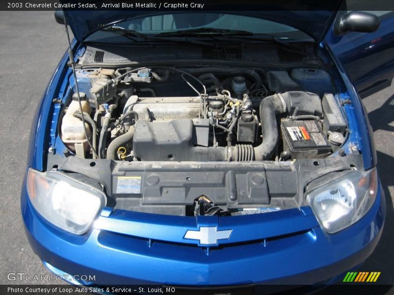 Arrival Blue Metallic / Graphite Gray 2003 Chevrolet Cavalier Sedan