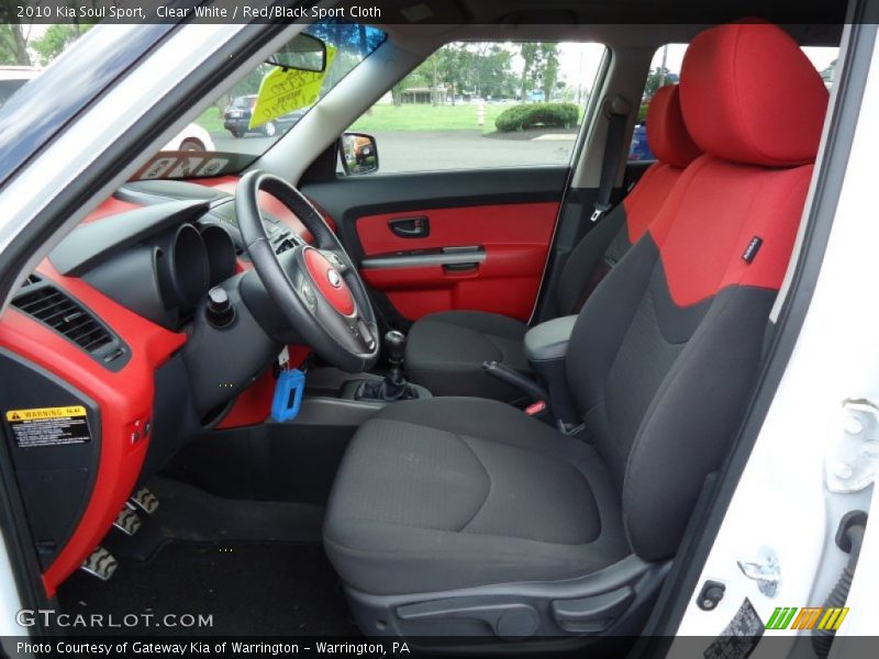  2010 Soul Sport Red/Black Sport Cloth Interior