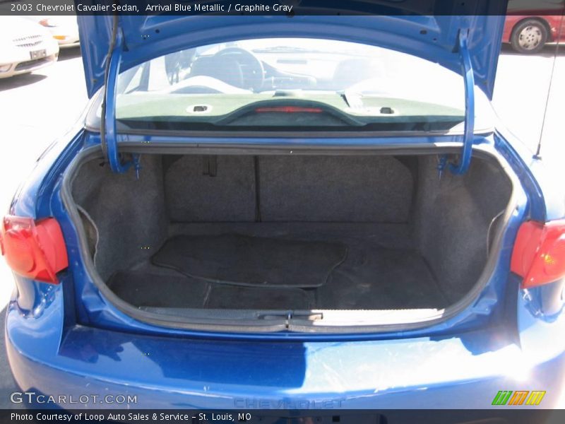 Arrival Blue Metallic / Graphite Gray 2003 Chevrolet Cavalier Sedan