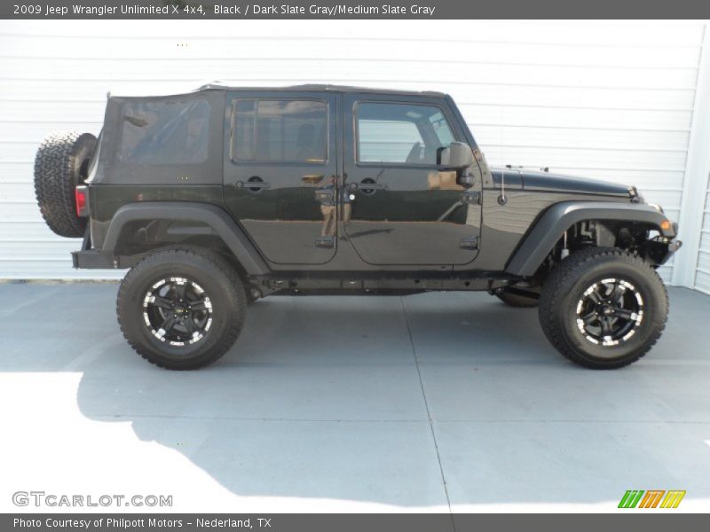 Black / Dark Slate Gray/Medium Slate Gray 2009 Jeep Wrangler Unlimited X 4x4