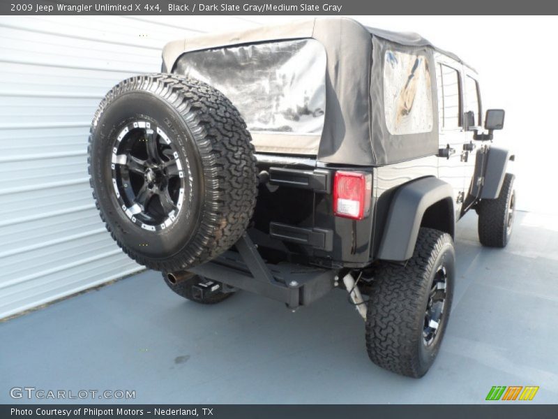 Black / Dark Slate Gray/Medium Slate Gray 2009 Jeep Wrangler Unlimited X 4x4