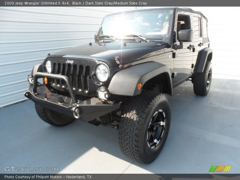 Black / Dark Slate Gray/Medium Slate Gray 2009 Jeep Wrangler Unlimited X 4x4