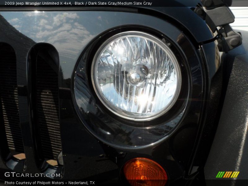 Black / Dark Slate Gray/Medium Slate Gray 2009 Jeep Wrangler Unlimited X 4x4
