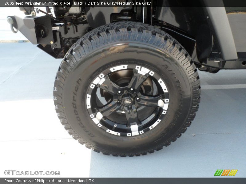 Black / Dark Slate Gray/Medium Slate Gray 2009 Jeep Wrangler Unlimited X 4x4