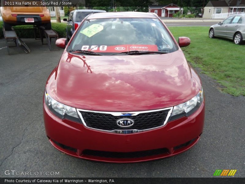 Spicy Red / Stone 2011 Kia Forte EX