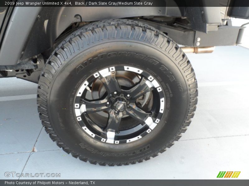 Black / Dark Slate Gray/Medium Slate Gray 2009 Jeep Wrangler Unlimited X 4x4