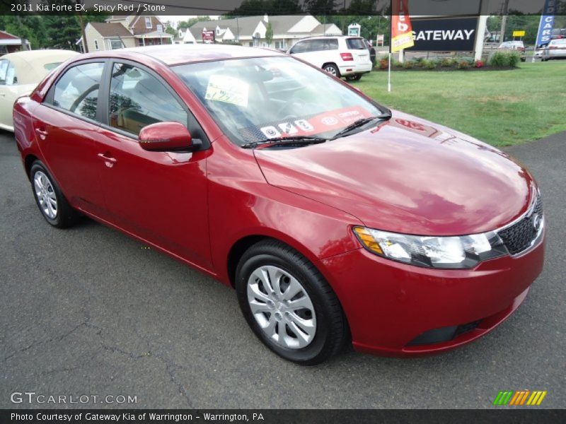 Spicy Red / Stone 2011 Kia Forte EX