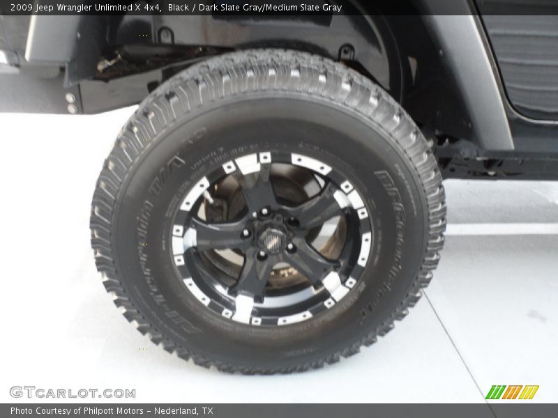 Black / Dark Slate Gray/Medium Slate Gray 2009 Jeep Wrangler Unlimited X 4x4