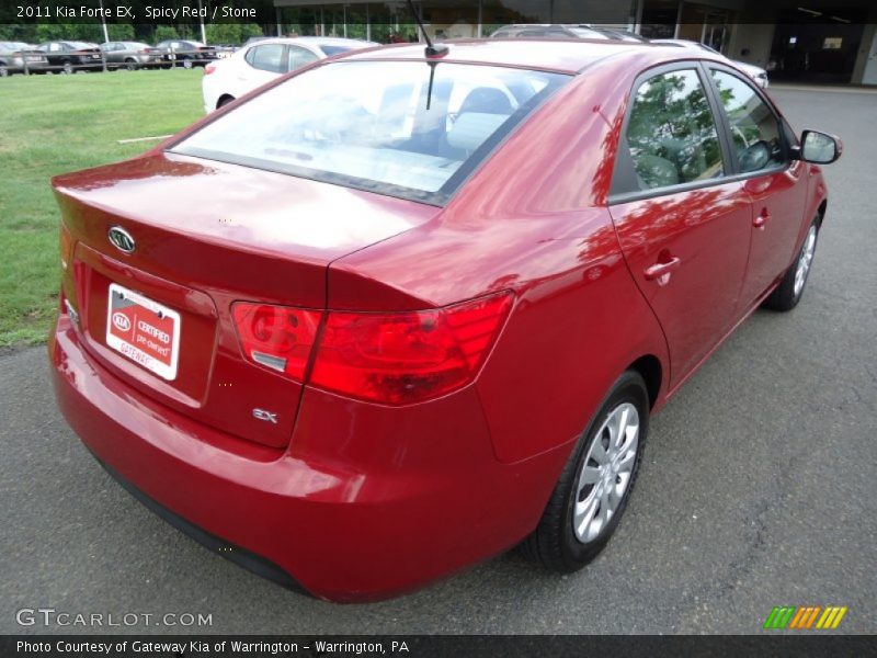 Spicy Red / Stone 2011 Kia Forte EX