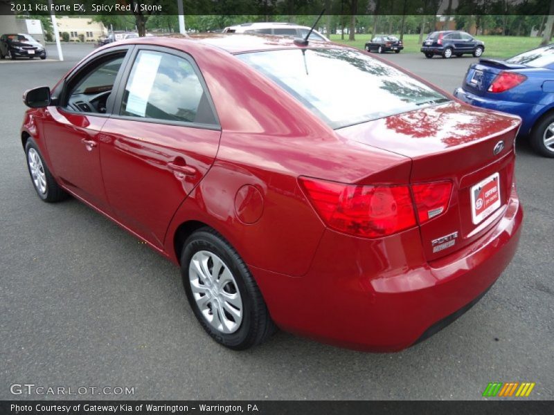 Spicy Red / Stone 2011 Kia Forte EX