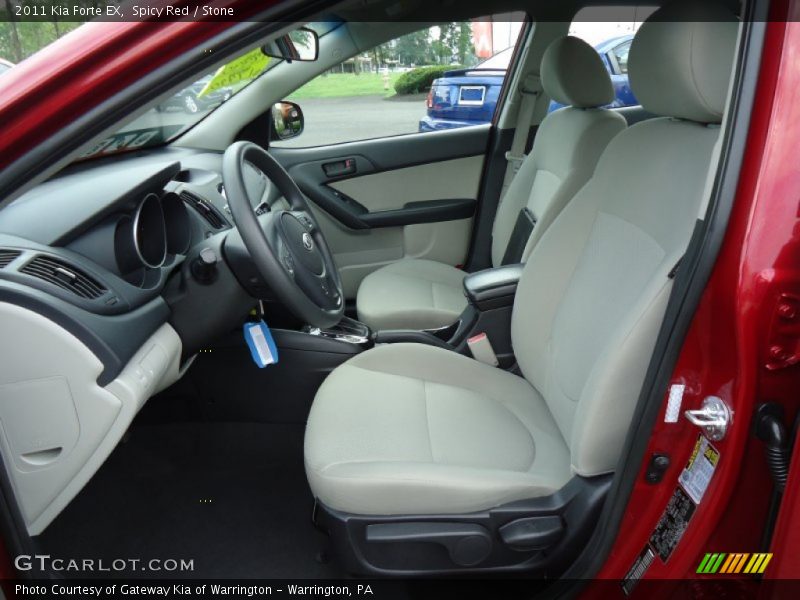 Spicy Red / Stone 2011 Kia Forte EX