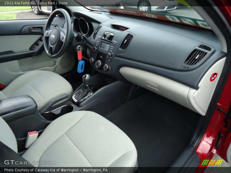 Spicy Red / Stone 2011 Kia Forte EX