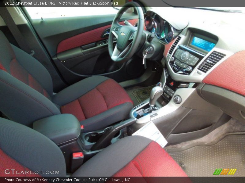  2012 Cruze LT/RS Jet Black/Sport Red Interior