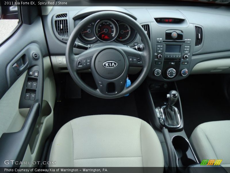 Spicy Red / Stone 2011 Kia Forte EX