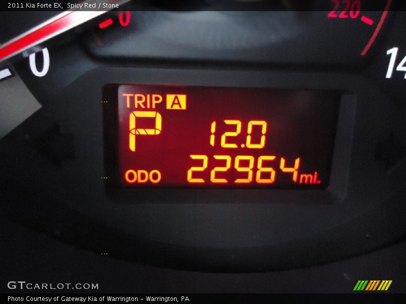 Spicy Red / Stone 2011 Kia Forte EX