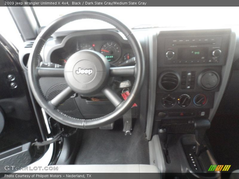 Black / Dark Slate Gray/Medium Slate Gray 2009 Jeep Wrangler Unlimited X 4x4