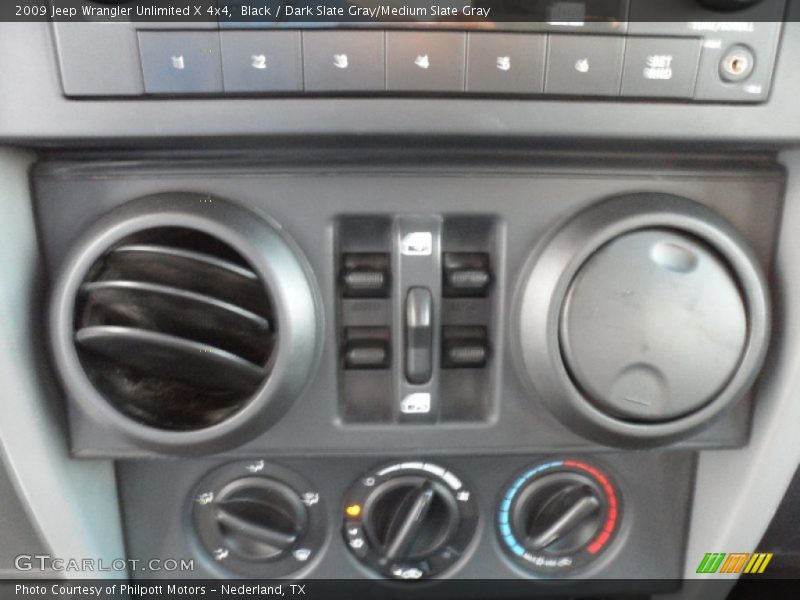 Black / Dark Slate Gray/Medium Slate Gray 2009 Jeep Wrangler Unlimited X 4x4