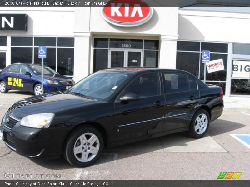 Black / Titanium Gray 2006 Chevrolet Malibu LT Sedan