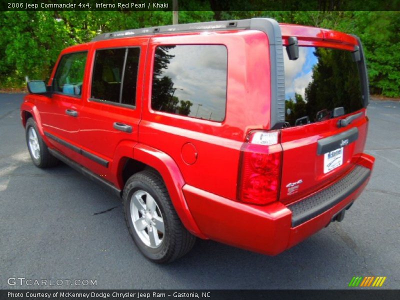 Inferno Red Pearl / Khaki 2006 Jeep Commander 4x4