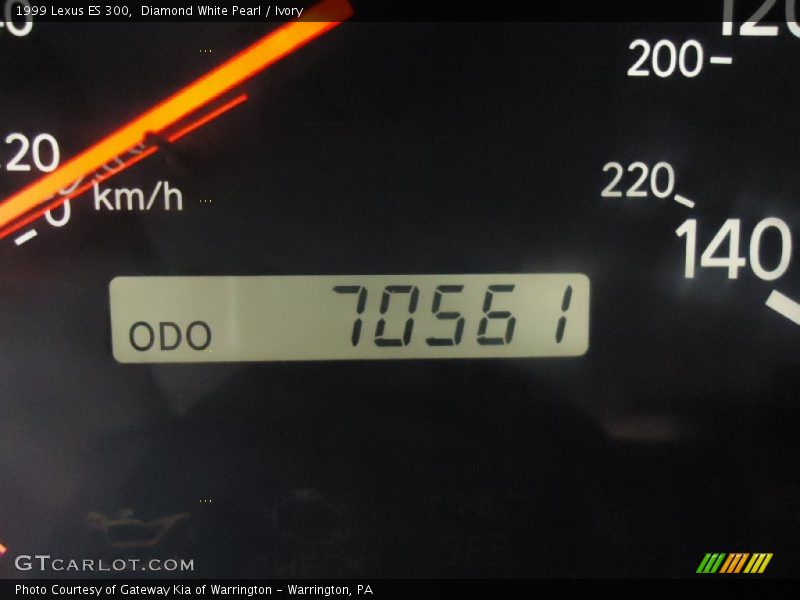 Diamond White Pearl / Ivory 1999 Lexus ES 300