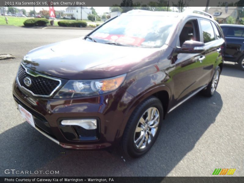 Dark Cherry / Black 2011 Kia Sorento SX V6