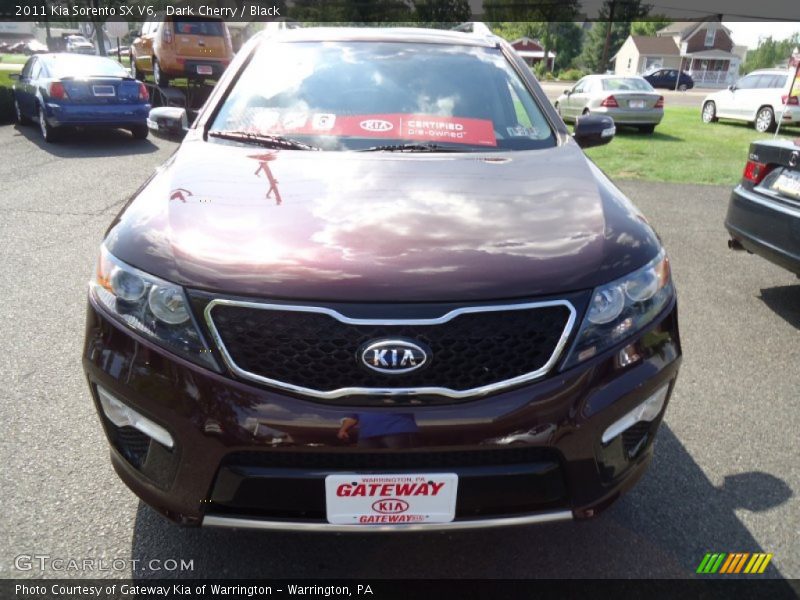 Dark Cherry / Black 2011 Kia Sorento SX V6