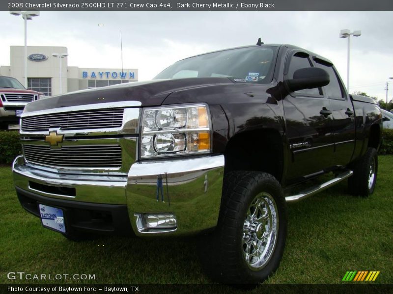Dark Cherry Metallic / Ebony Black 2008 Chevrolet Silverado 2500HD LT Z71 Crew Cab 4x4