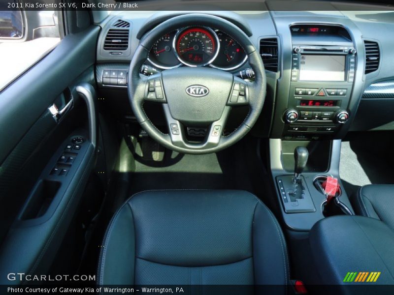 Dark Cherry / Black 2011 Kia Sorento SX V6